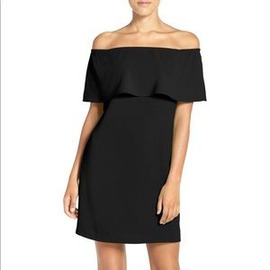 Charley Henrey off the shoulder dress